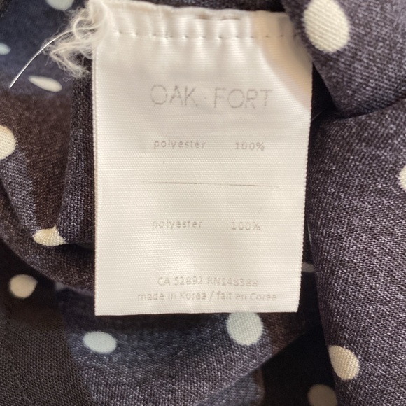 Oak & Fort - polka dot button down blouse. Size S/p - Picture 4 of 9